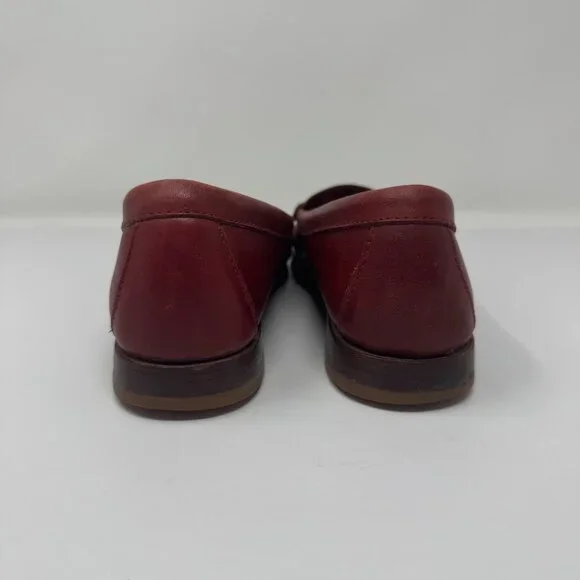 Bass Weejuns Ziggy II Red Leather US 8.5 - Picture 6 of 9